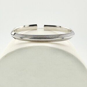 David Yurman Empire Cuff Bracelet in Sterling Silver - 9mm - Size Medium